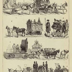 The Preston Guild Festival, the Trophies in the Trades Procession (engraving)