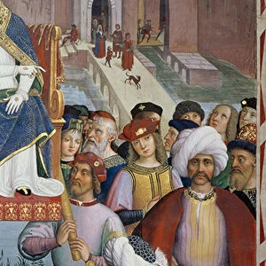 The Prince Djem, known as The Little Turk, detail from Pope Pius II (1405-64), at Ancona, Blesses the Fleet about to Leave for the Holy Land, 15th August 1464, 1503-08 (fresco)