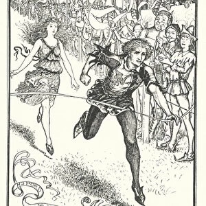 The Princess beaten by Quick-as-Thought (engraving)