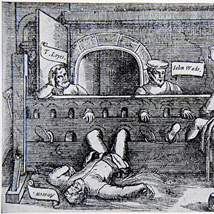 Prisoners in the Lollards Tower, from Acts and Monuments