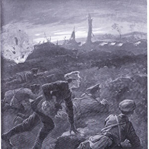 Private T Bull won a DCM hurling bombs at the enemy from the parapet of their trench at