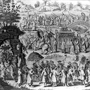 Procession of a Bride going home to her Husband, illustration from A New General