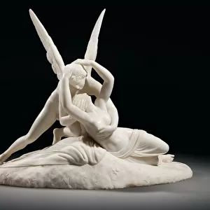 Psyche Revived by Cupids Kiss, c. 1860 (marble)
