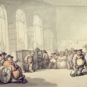 The Pump Room, from Scenes at Bath, c. 1795 (w / c and pen & ink on paper)