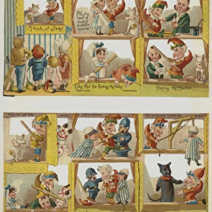 Punch and Judy (colour litho)