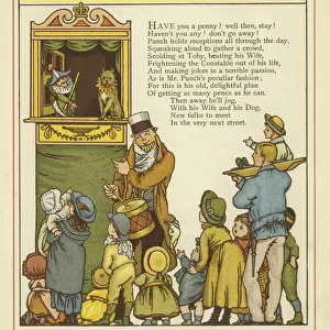 Punch and Judy (colour litho)