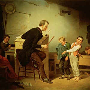 Pupils being Punished, 1850 (oil on canvas)