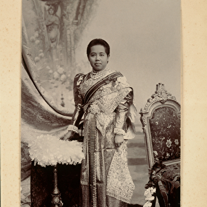 Queen Saovabha Bongsri, 1890 (b / w photo)
