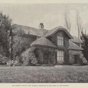 The Queens Cottage, Kew Gardens, presented to the Public by Her Majesty (litho)