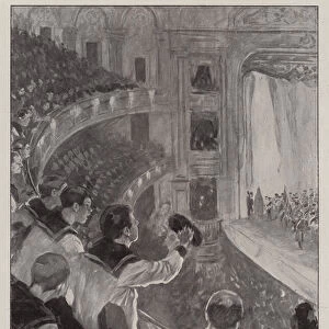 The Queens Eightieth Birthday, the Matinee at Her Majestys Theatre (litho)