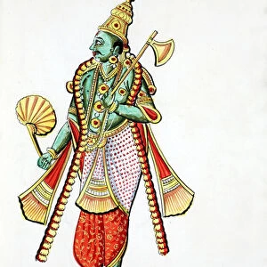 Rama-with-the-Axe (Parashurama) (w / c on paper)