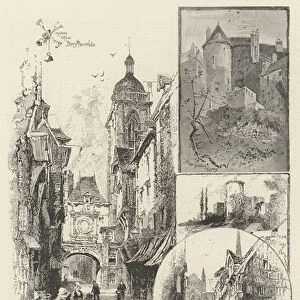 Rambling Sketches, Our Artist in Normandy (engraving)