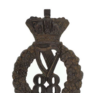 Other ranks glengarry badge, 88th Regiment of Foot (Connaught Rangers), c. 1873 (glengarry badge, other ranks)