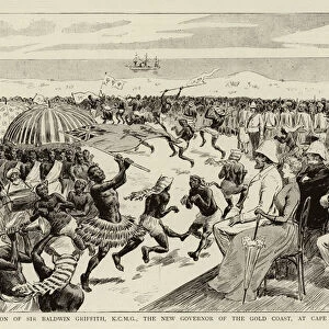 The Reception of Sir Baldwin Griffith, KCMG, the New Governor of the Gold Coast, at Cape Coast Castle (engraving)