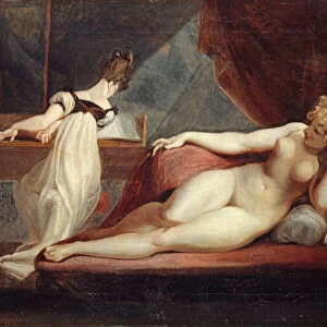 Reclining Nude and Woman at the Piano, 1799-1800 (oil on canvas)