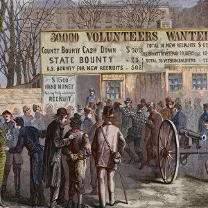 Recruitment Station New York City, 1864 - Union Army recruiting office in New York City