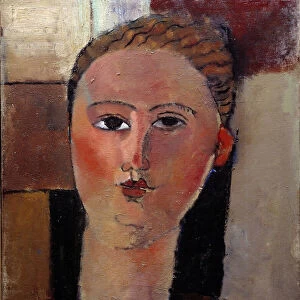 The Redhead Girl Painting by Amedeo Modigliani (1884-1920) 1915 Sun