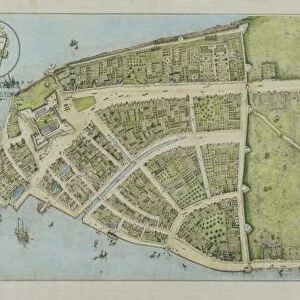 Redraft of The Castello Plan, New Amsterdam in 1660, 1916