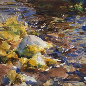 Reflections: Rocks and Water, 1908-10 (w / c on paper)