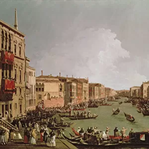 A Regatta on the Grand Canal, c.1735 (oil on canvas)
