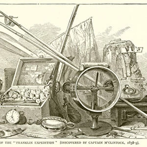 Relics of the "Franklin Expedition"(Discovered by Captain M Clintock, 1858-9) (engraving)