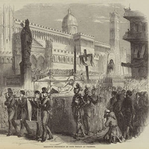 Religious Procession on Good Friday at Palermo (engraving)