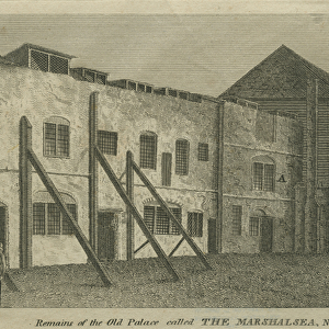 Remains of the Old Palace called The Marshalsea, N. E. View, c. 1803 (engraving)