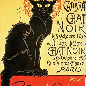 Reopening of the Chat Noir Cabaret, 1896 (colour litho)