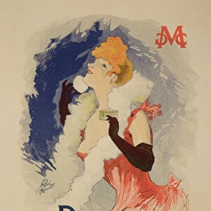 Reproduction of a poster advertising La Diaphane, translucent face-powder