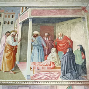 The Resurrection of Tabitha, c. 1425-28 (fresco) (detail of 57195)