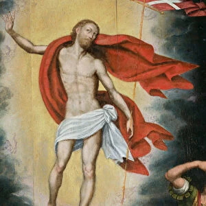The Resurrection. Triptych of Aubery, 1603 (painting on wood)