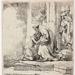 The Return of the Prodigal Son, 1636 (Etching)