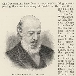 The Reverend Canons A Barnett (engraving)