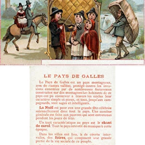Front and reverse of a promotional card for the drink Chicoree a la Bergere