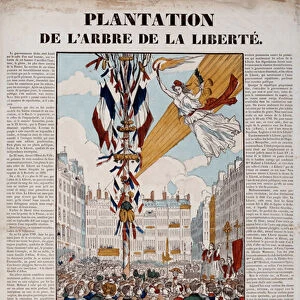 Revolution of 1848: plantation of the Tree of Liberty on 25 March 1848