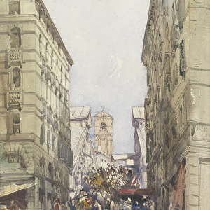 The Rialto, August 1846 (w / c on paper)
