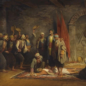 Rifai Sufi Ceremony pby Yvon, Adolphe (1817-1893). Oil on canvas, size : 46, 5x55, 5, 1879