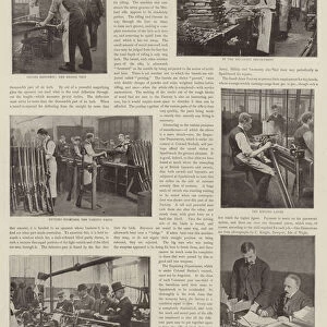Rifle Making for the British Army (b / w photo)