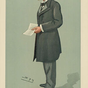 The Right Hon Sir John Gordon Sprigg, The Cape, 16 September 1897, Vanity Fair cartoon (colour litho)