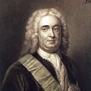 Robert Walpole (1676-1745) 1st Earl of Orford (engraving)