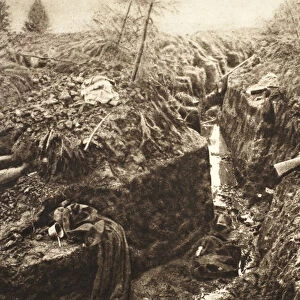 A Romanian trench at Predeal after being stormed by German troops