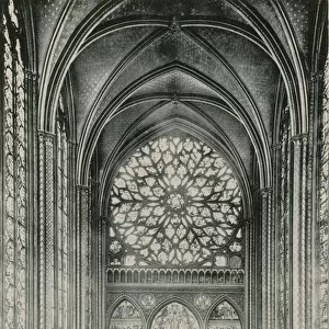 Rosace de la Sainte-Chapelle, Rose-Window in the St Chapel (photogravure)