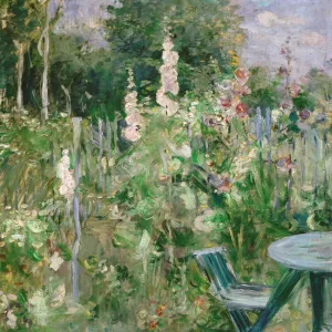 Roses Tremieres (Hollyhocks), 1884 (oil on canvas)