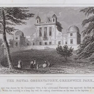 The Royal Observatory, Greenwich Park, Kent (engraving)