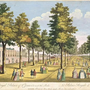 The Royal Palace of St. Jamess Next the Park (coloured engraving)