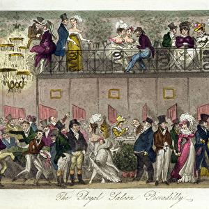 The Royal Saloon, Piccadilly, from The English Spy