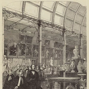 The Royal Visitors in the Nave of the Art-Treasures Exhibition Building (engraving)