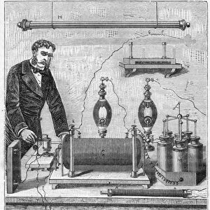 Ruhmkorff inductor - The induction coil by Ruhmkorff (Heinrich Daniel Ruhmkorff