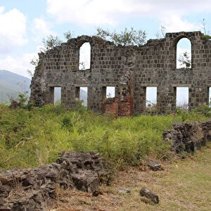 Ruined British Barracks on Brimstone Hill, St. Kitts (photo)