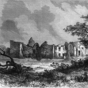 The ruins of the Chateau de la Mailleraye near Parthenay